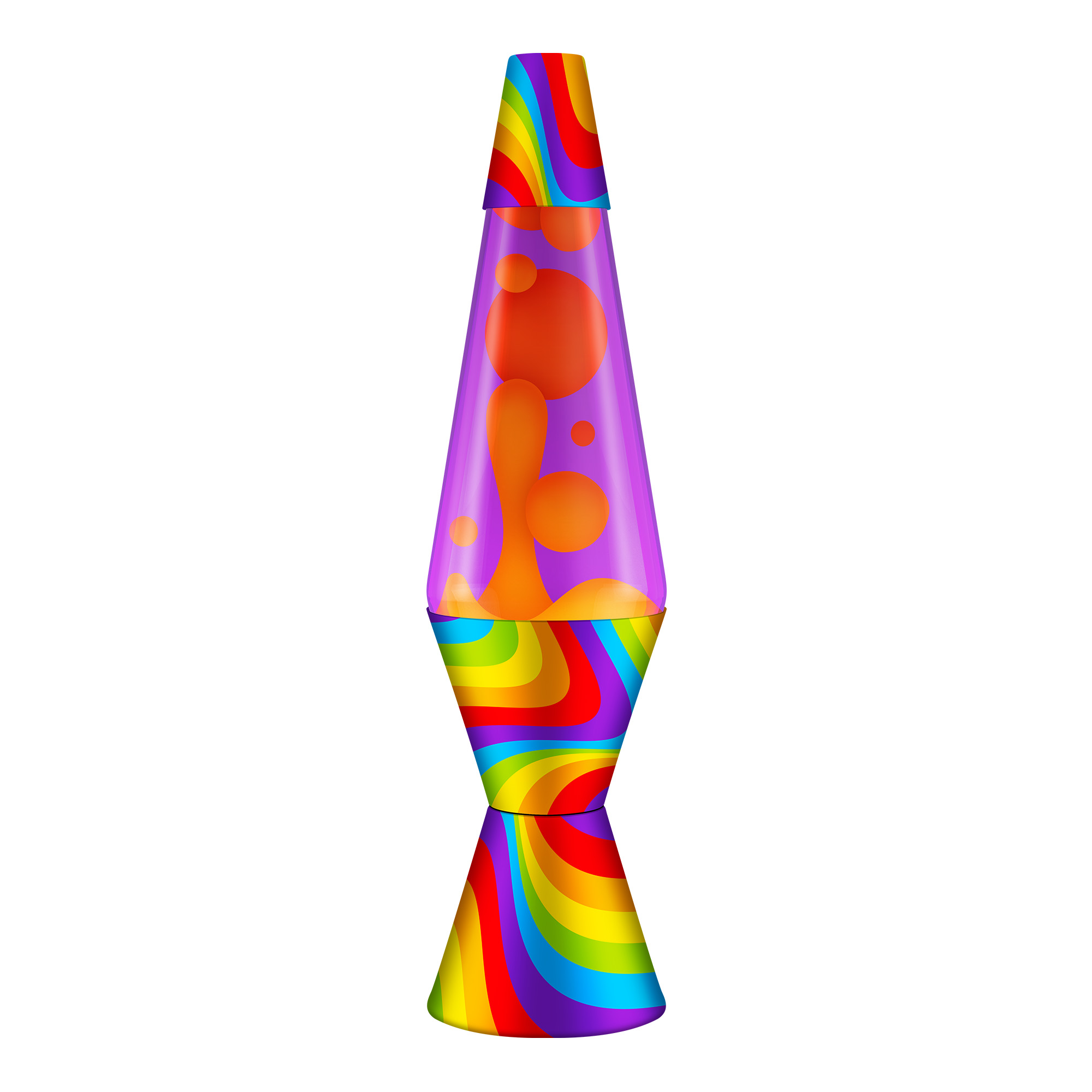 14.5" Lava Lamp Flowing Color Bands